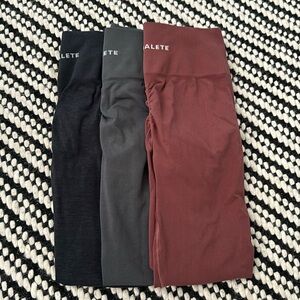 3 pack of Alphalete Amplify leggings